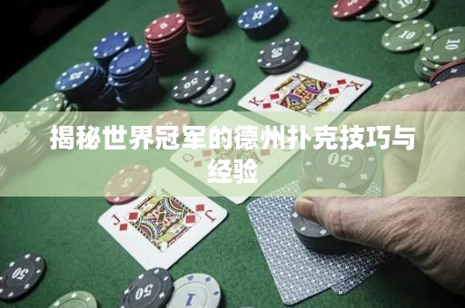 揭秘世界冠军的德州扑克技巧与经验